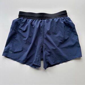 Janji Men's AFO Middle Short Navy Blue Running Shorts - USED, S